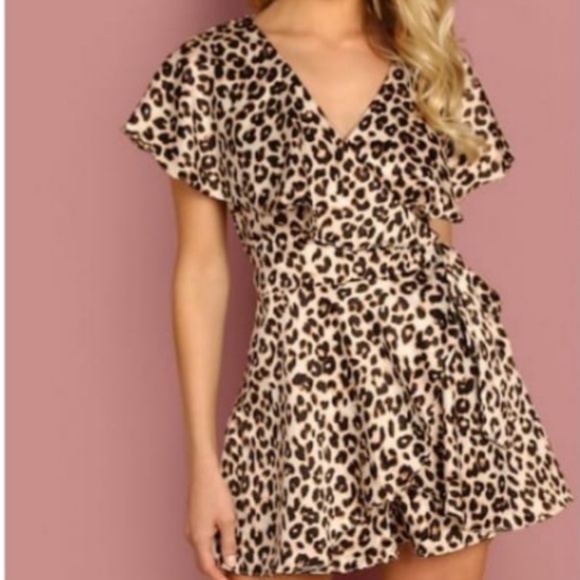 DO+BE Pants - DO+BE Animal Print Leopard Romper